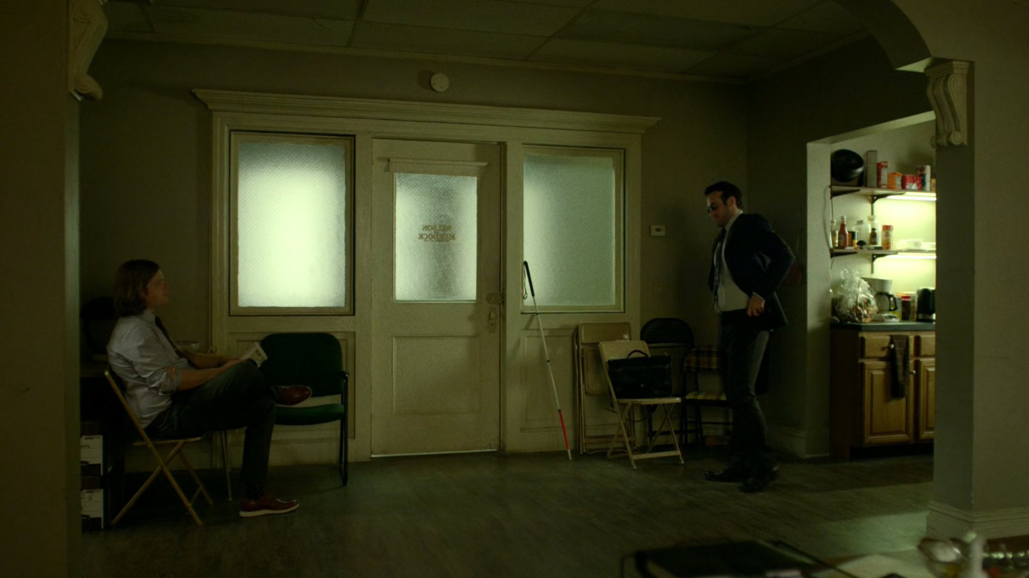 Foggy and Matt in the Nelson & Murdock offices.