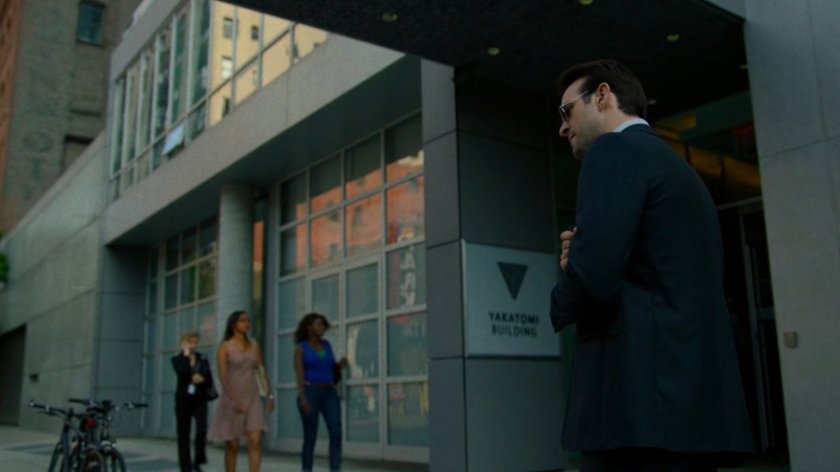 Matt outside the Yakatomi Building.