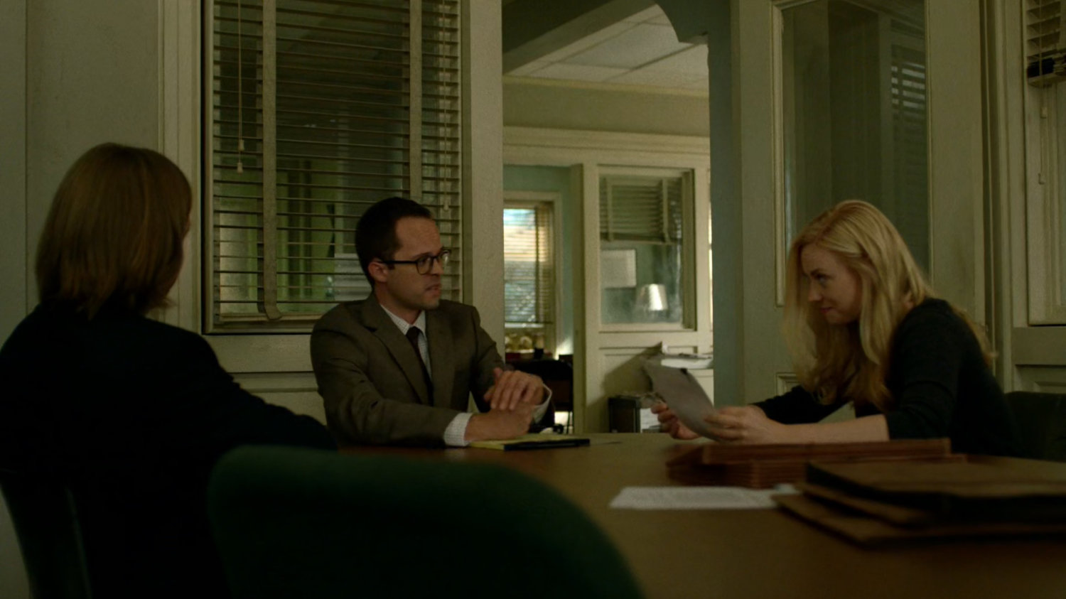 Foggy and Karen with Frank Castle's public defender in the Nelson & Murdock offices.