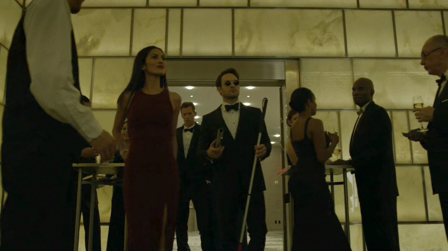 Elektra and Matt at the Roxxon Gala.
