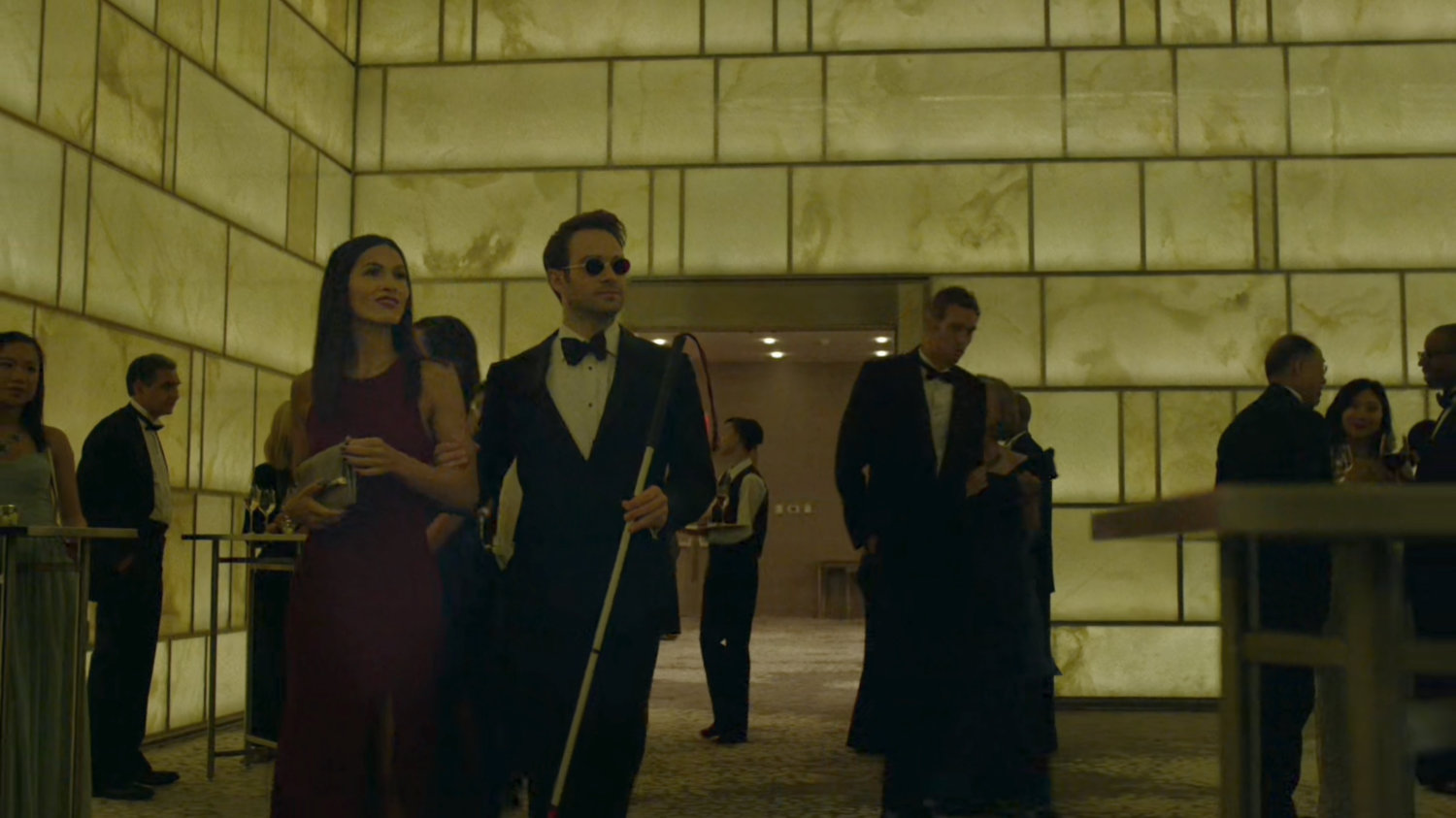 Elektra and Matt at the Roxxon Gala.