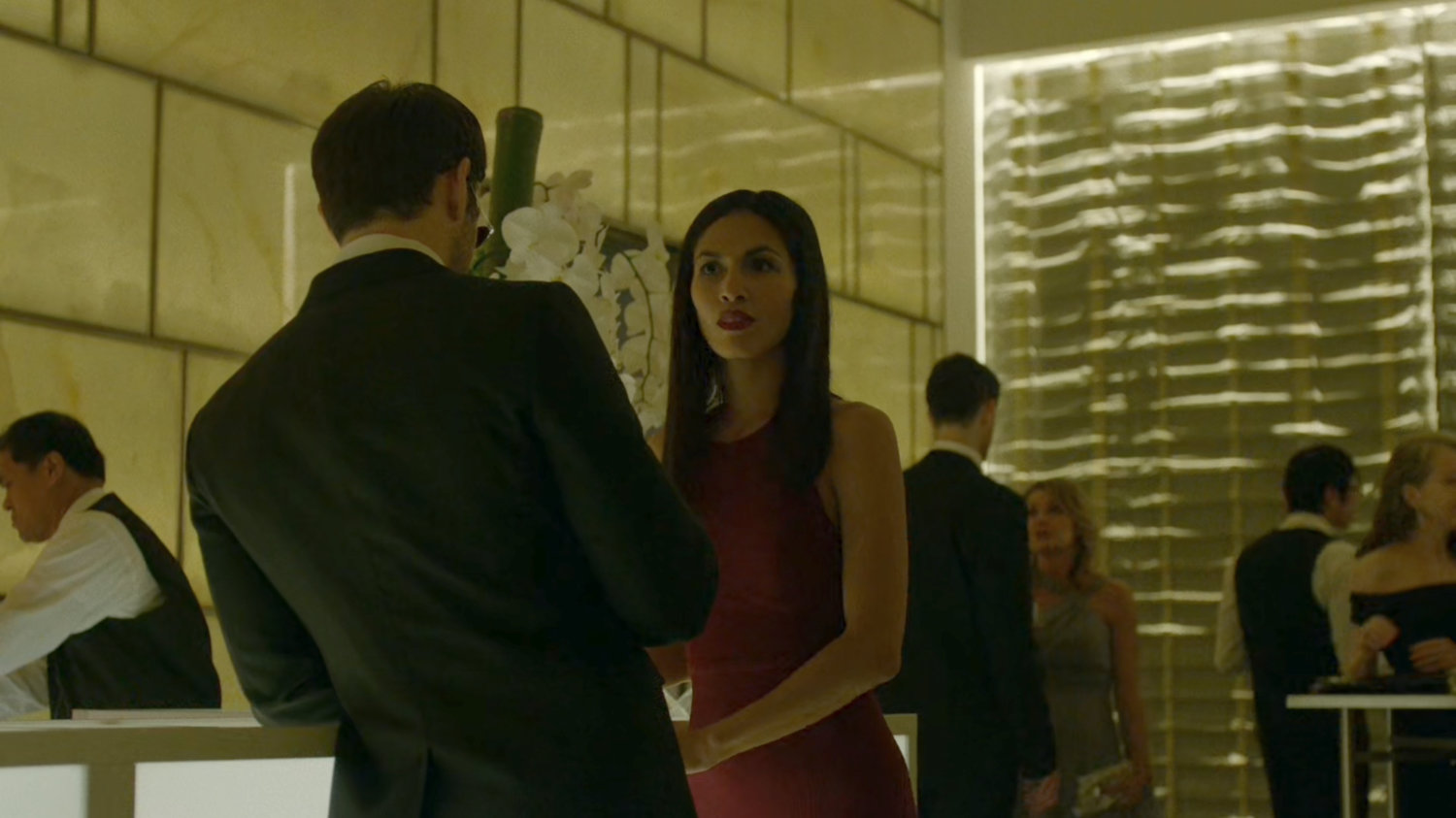 Elektra and Matt at the Roxxon Gala.