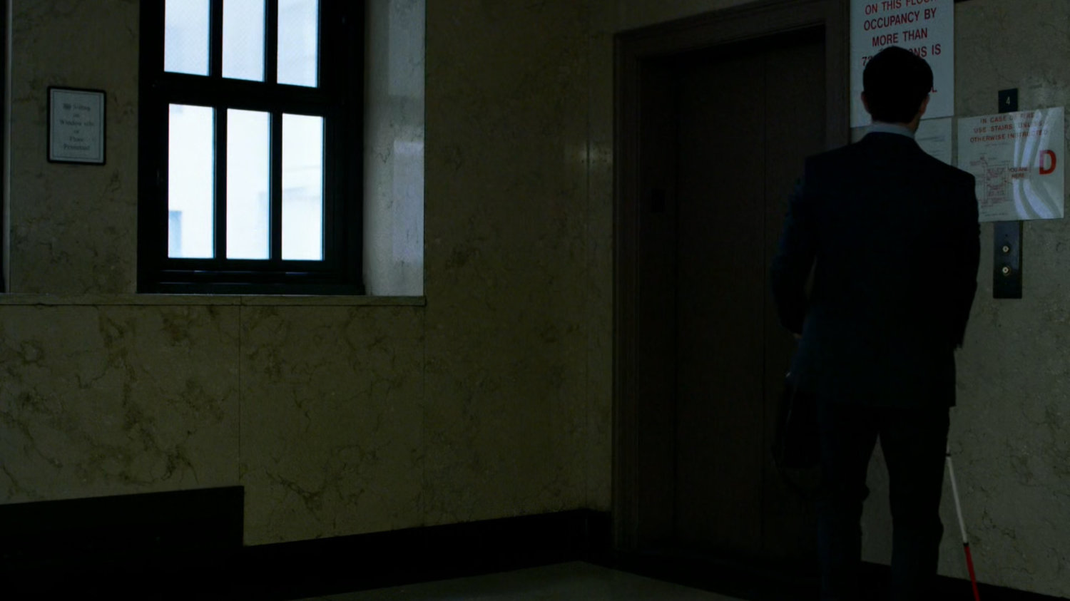 Matt by courthouse elevator.