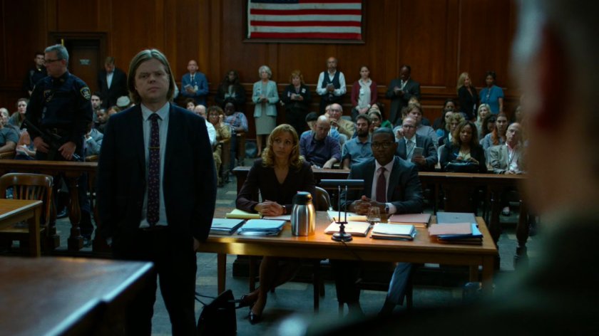 Foggy stands before the court questioning a witness.