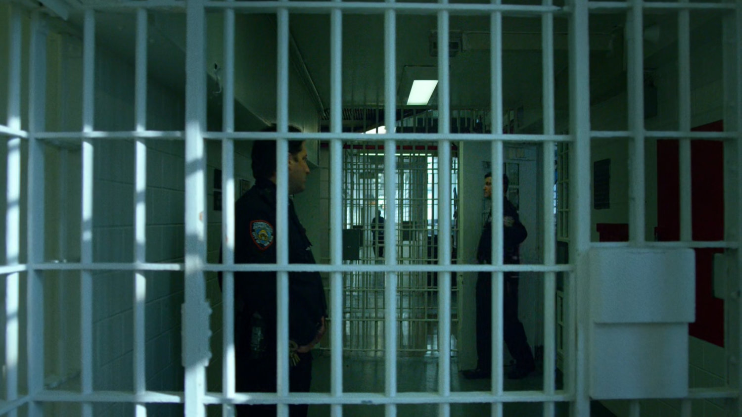 Guards in Ryker's Island correctional facility.