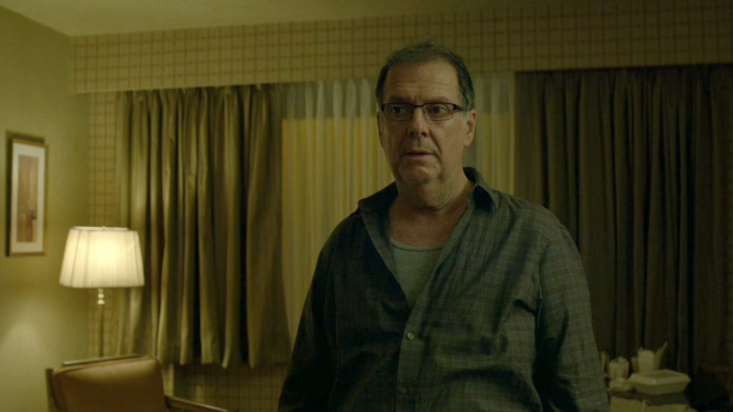 Doctor Tepper in his motel room.
