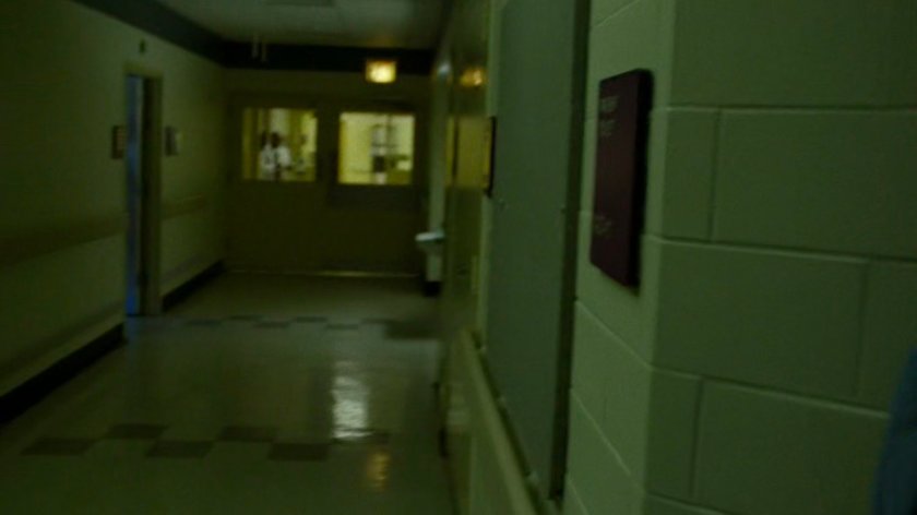 A hallway in the remodeled wing of Metro-General.