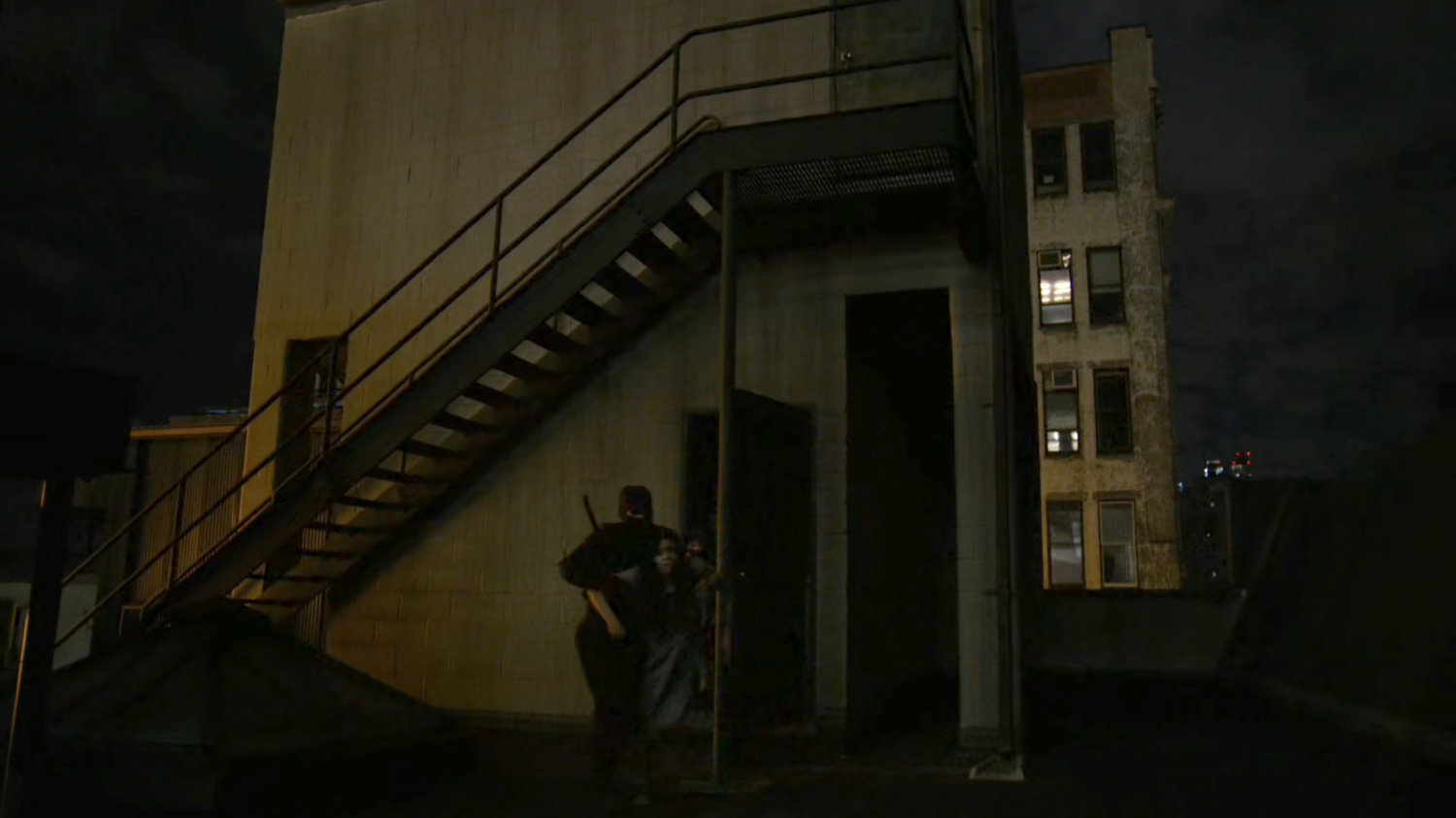 Hand Ninja on the roof of Metro-General hospital.