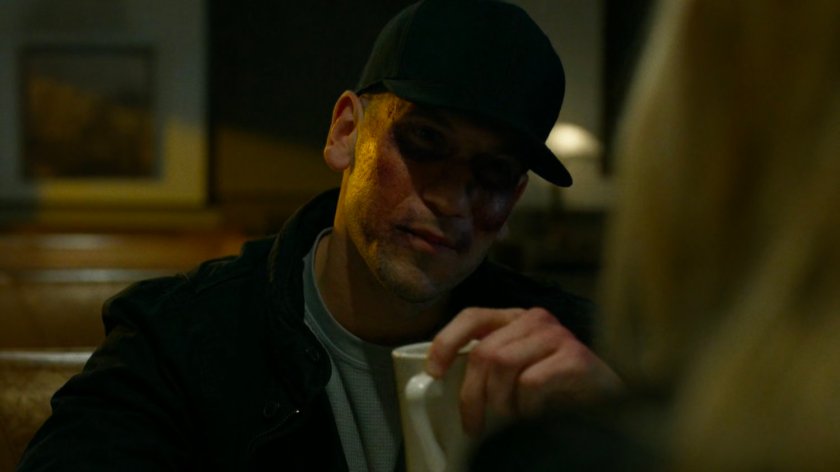 Frank in an empty diner.