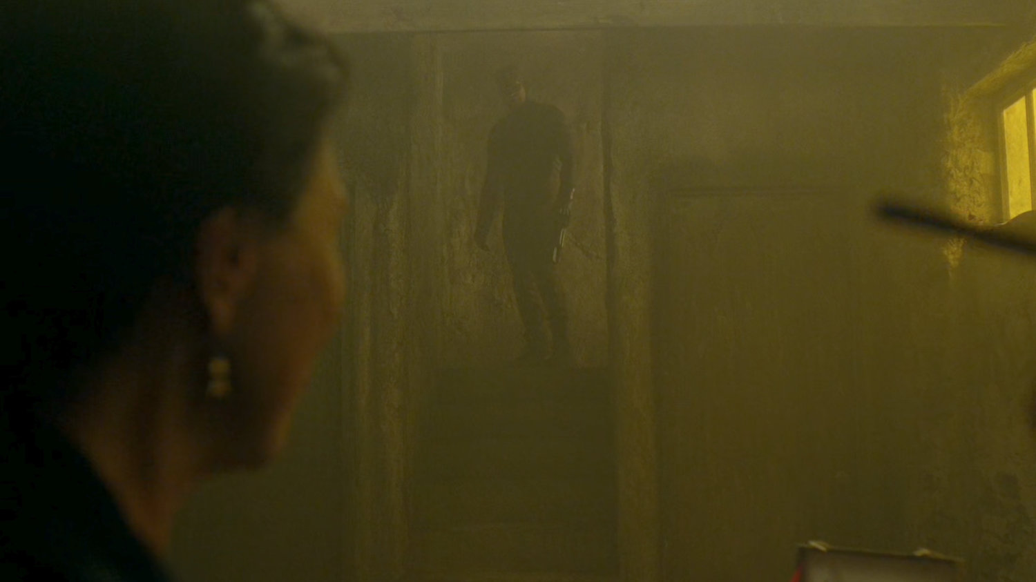 Daredevil and Madame Gao in the basement of a Chinese laundry.