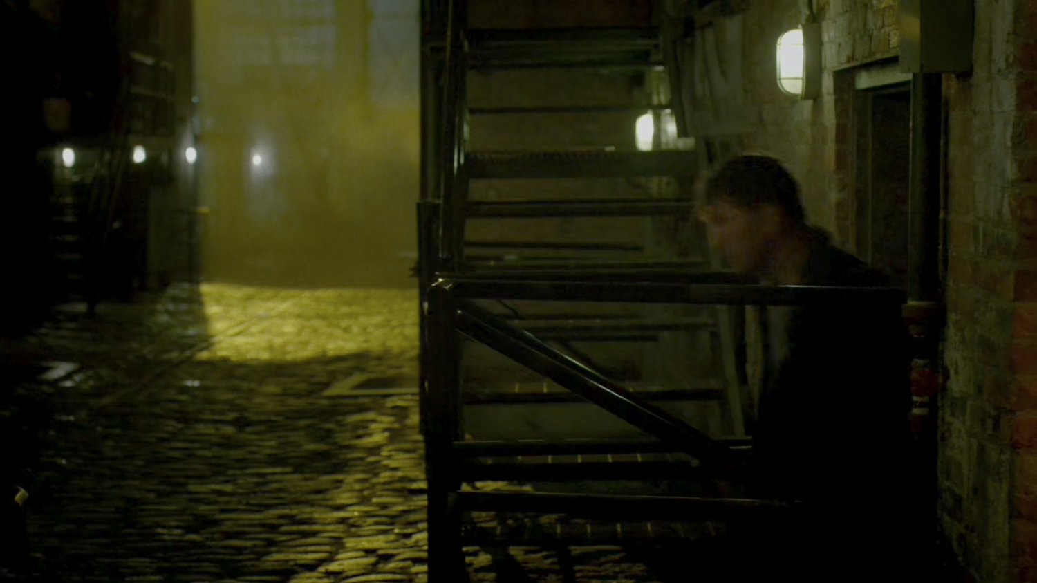 A Chaste member exits their headquarters.