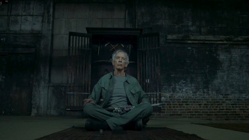 Stick meditating in the Chaste headquarters.