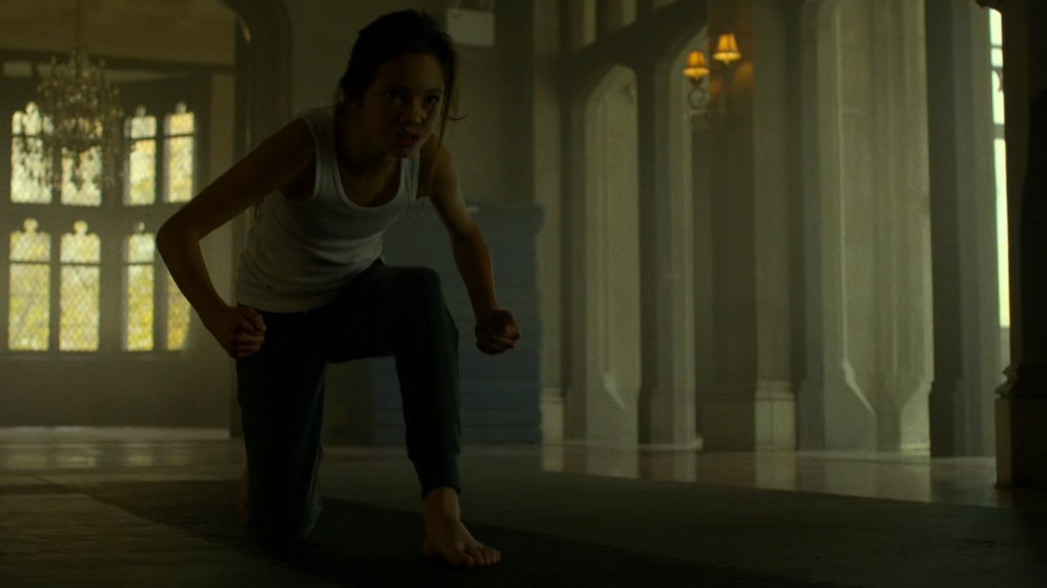 Young Elektra in the Chaste mansion.
