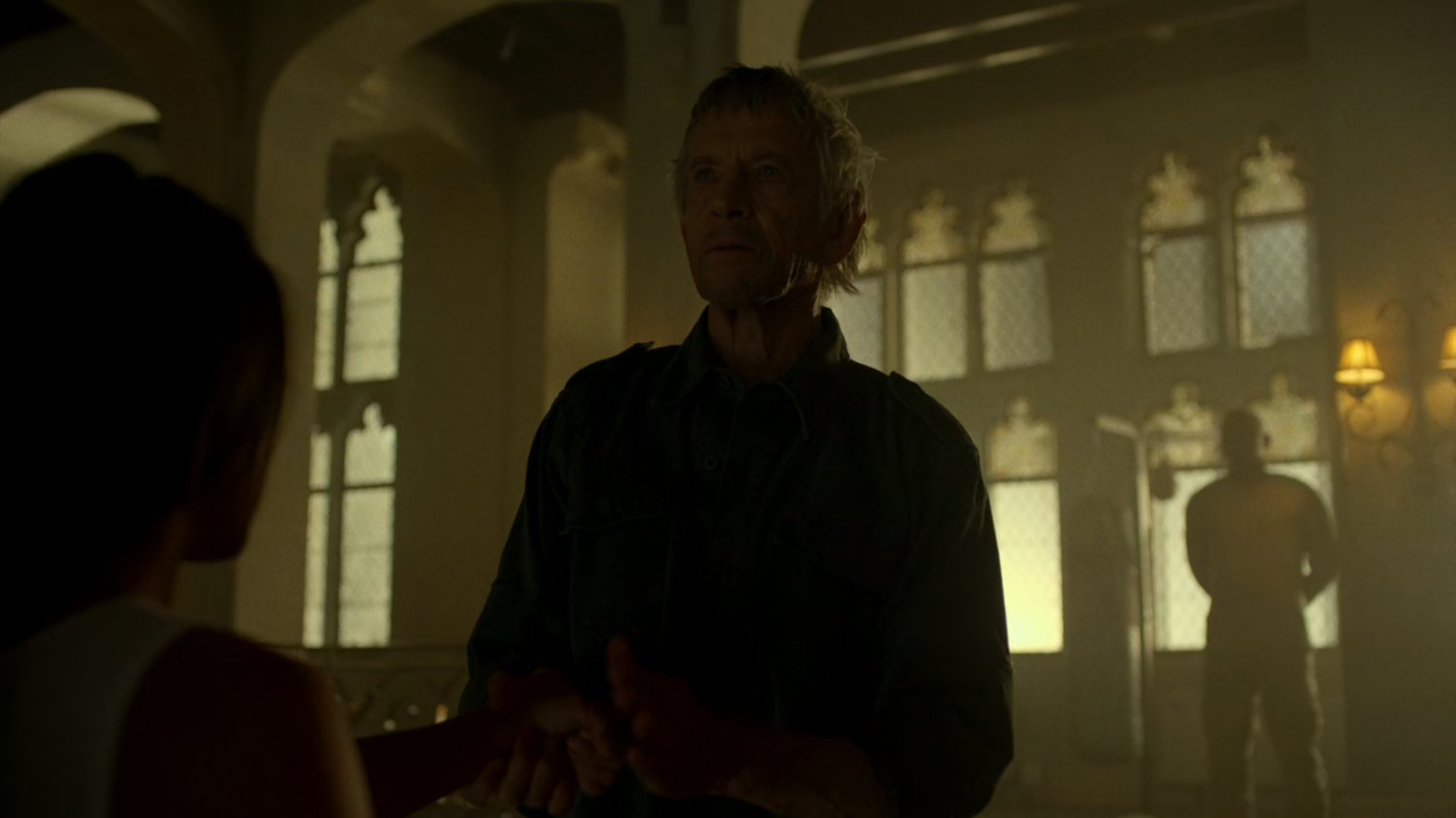Stick talking to young Elektra in the Chaste mansion.