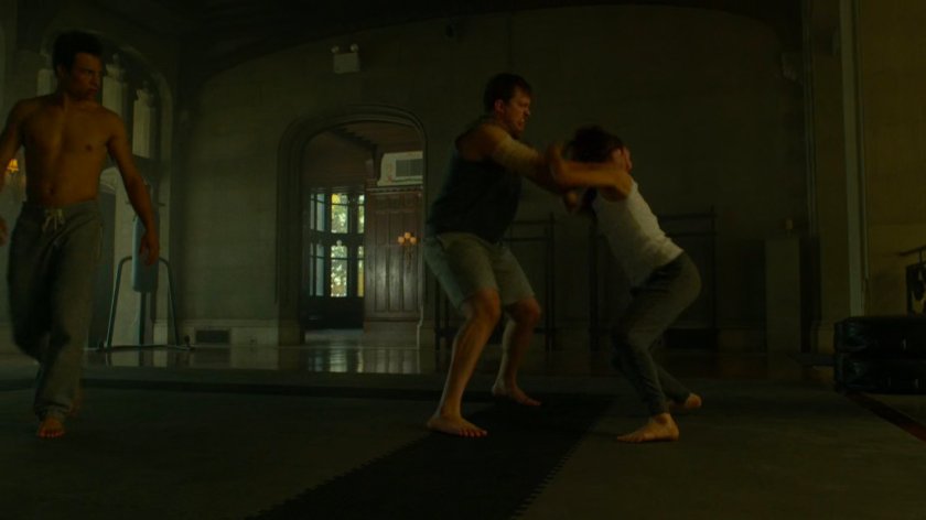Young Elektra trains in the Chaste mansion.