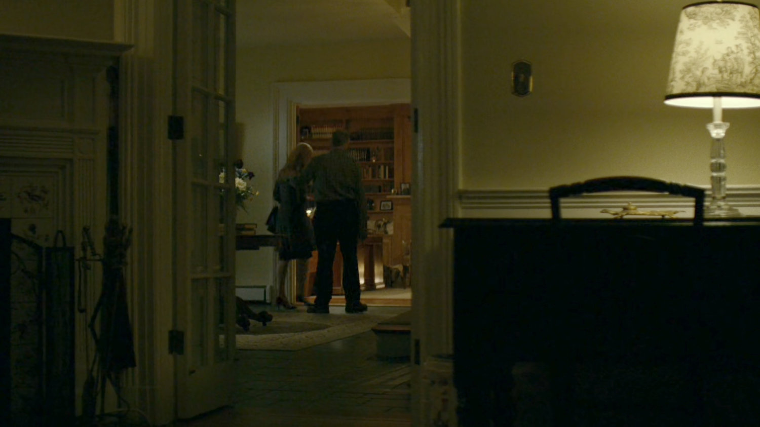 Karen and Ray enter the office in Schoonover's house.