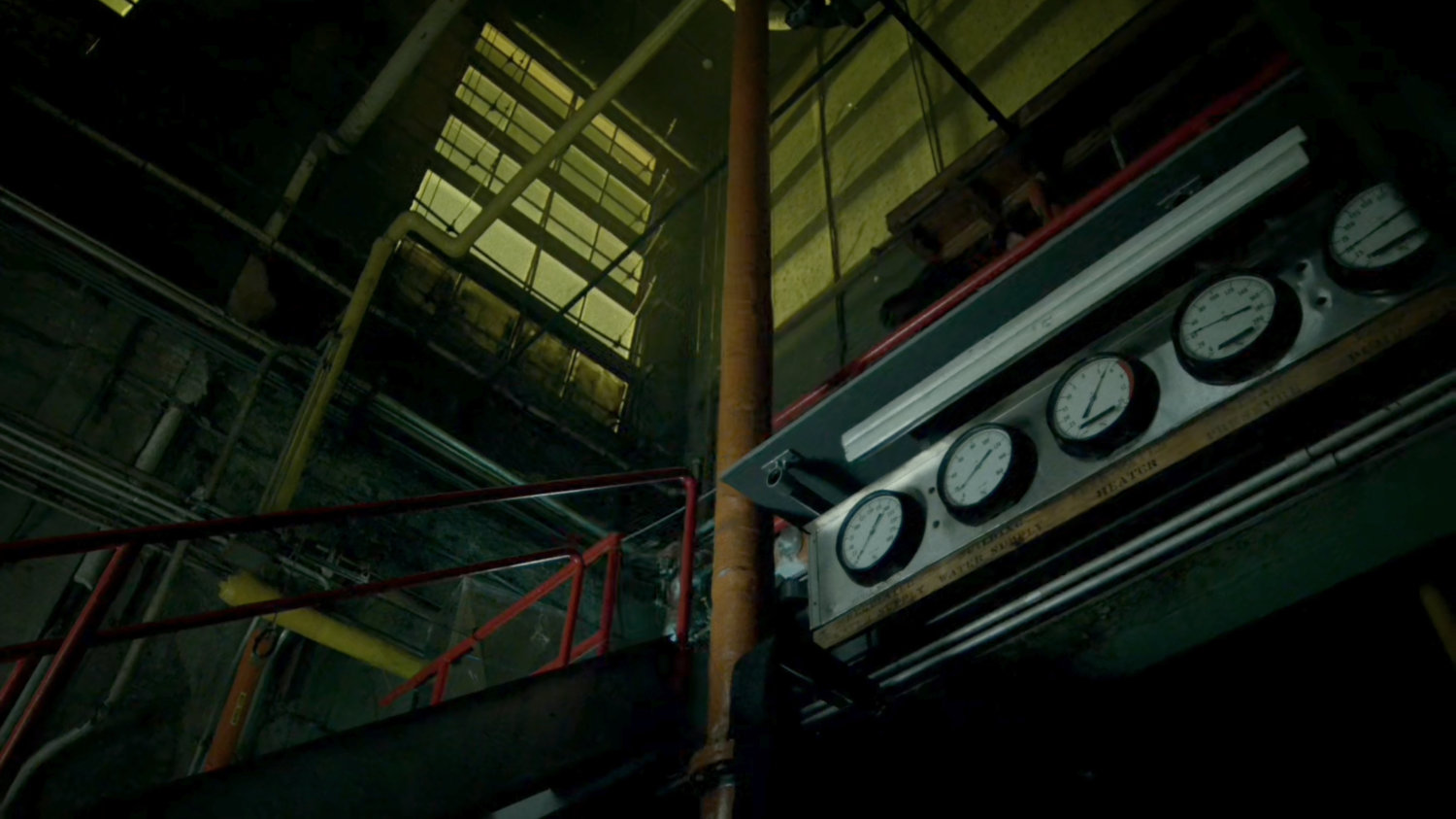 Interior of abandoned steam plant.