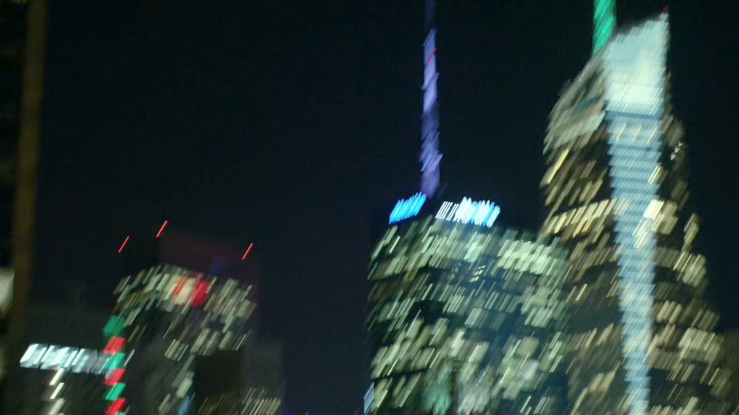 Daredevil's POV of buildings from a New York rooftop.