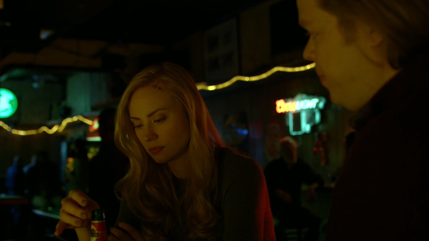 Karen and Foggy in Josie's bar.