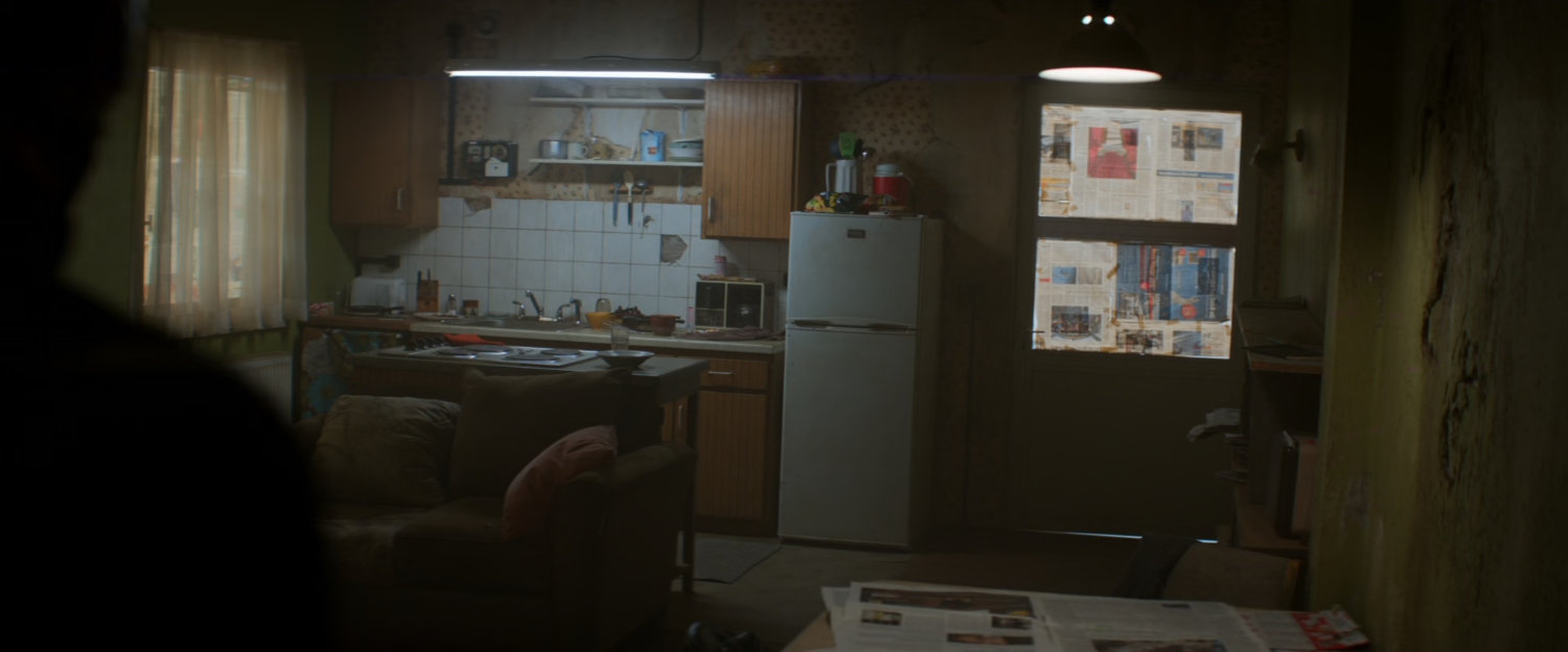 Interior of Bucky's Bucharest apartment.