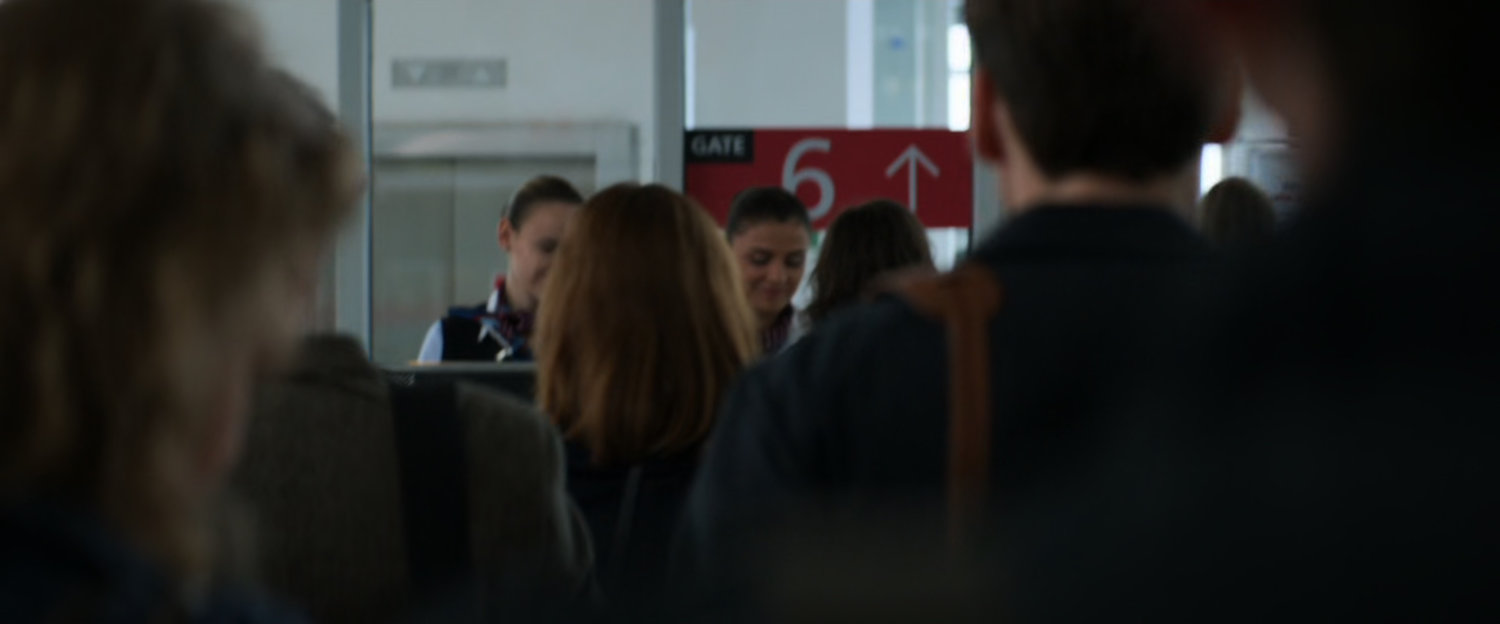 View of gate 6 in Berlin airport.