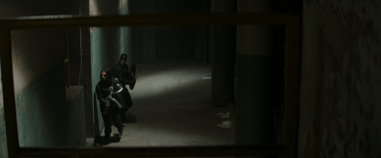Bucky and Steve inside an old Siberian missile silo.