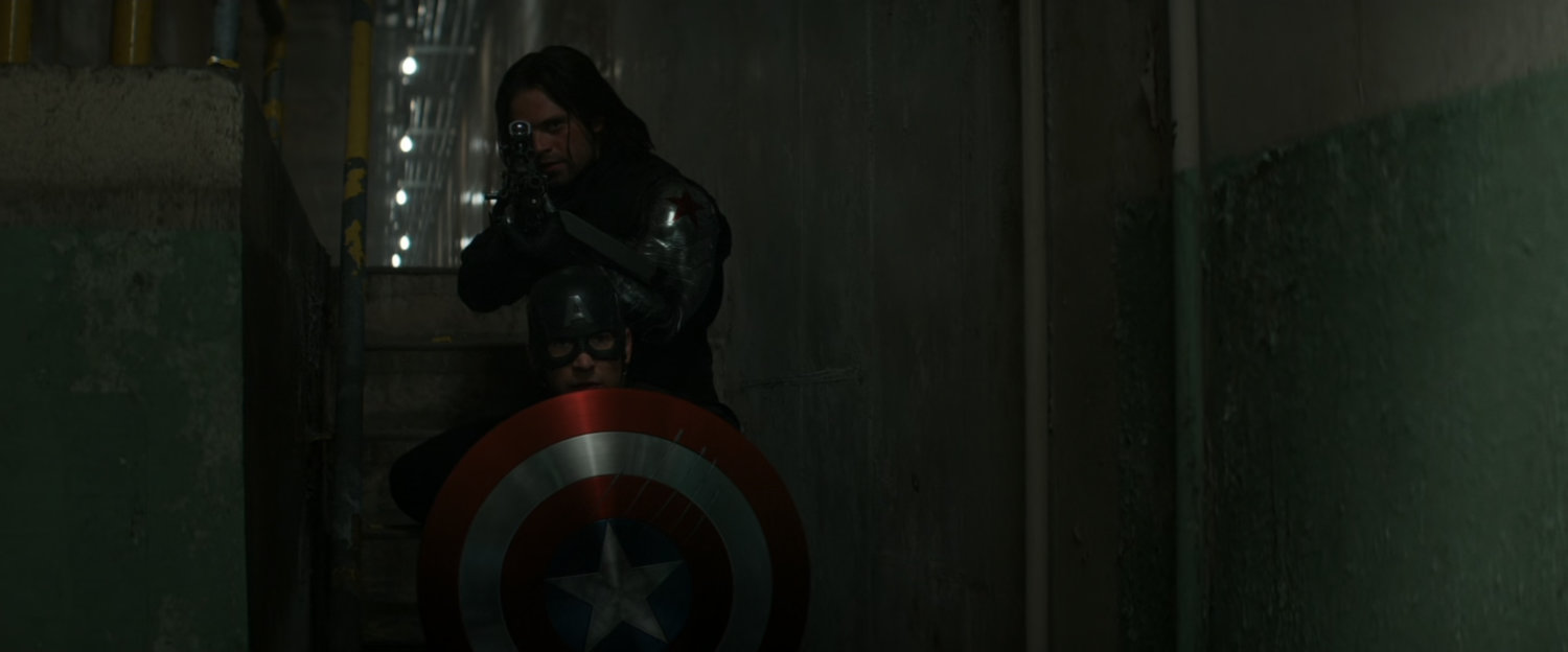 Bucky and Steve inside an old Siberian missile silo.