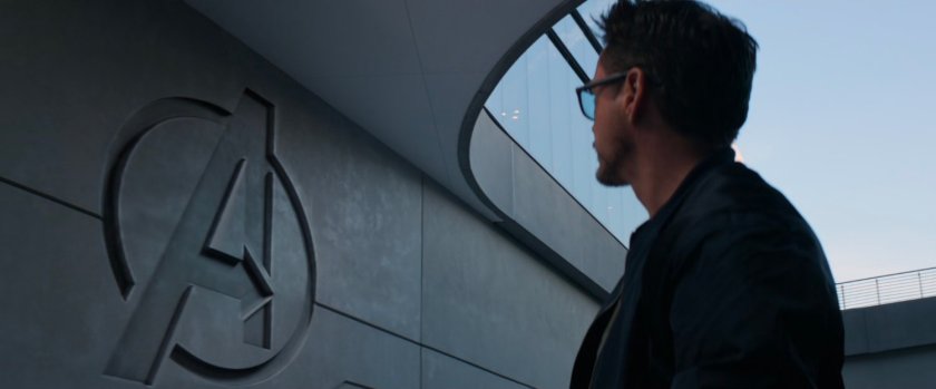 Tony outside the Avengers facility.