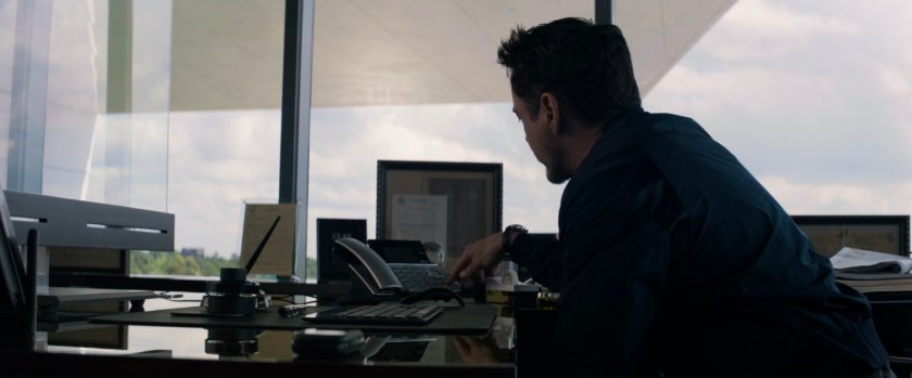 Tony in Steve's office in Avengers HQ.