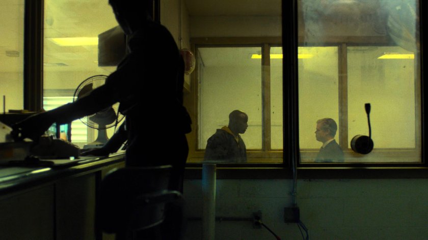 Luke Cage speaks with Foggy Nelson at exit of Seagate prison.