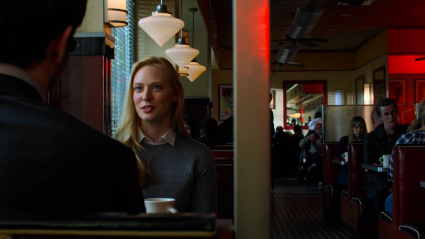 Matt and Karen in the Metro Diner.