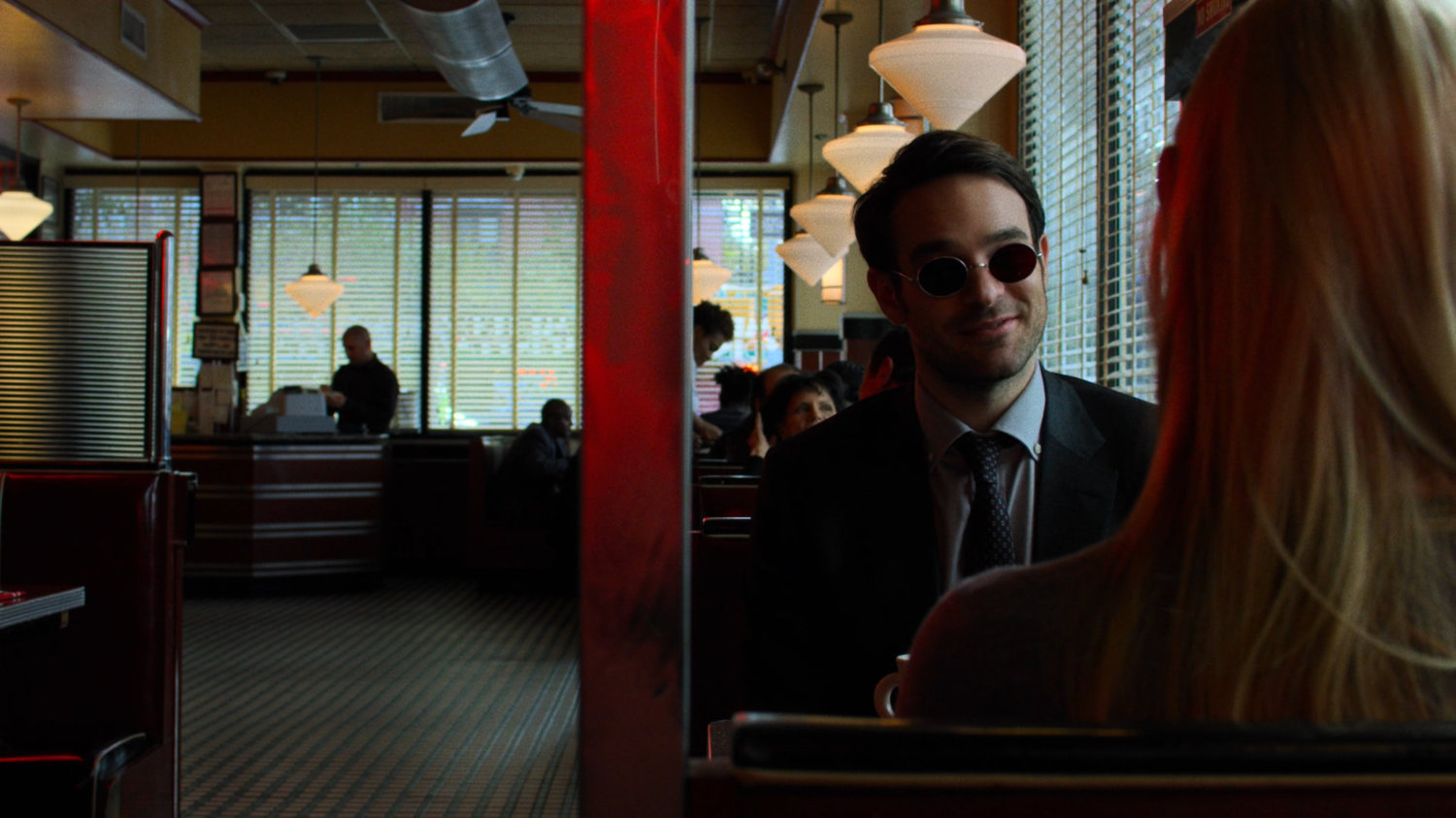 Matt and Karen in the Metro Diner.