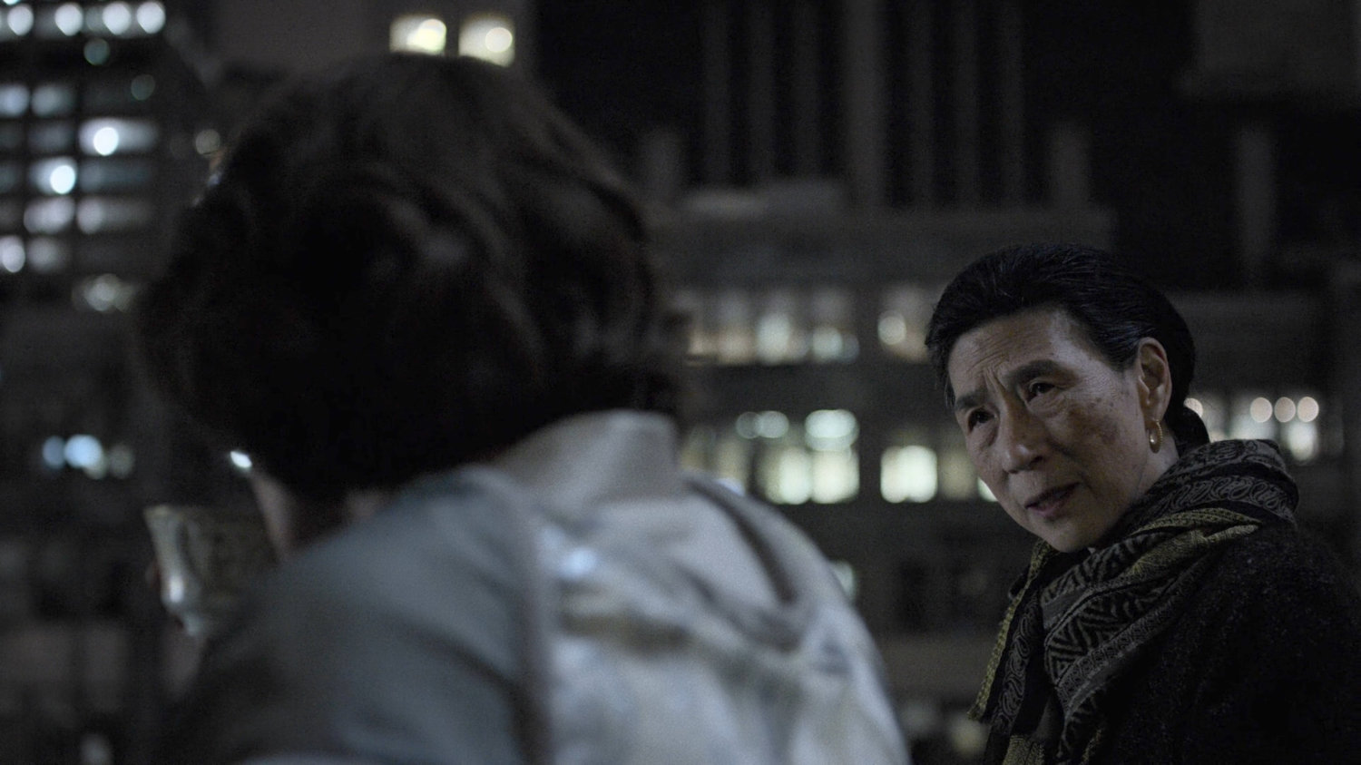Alexandra and Madame Gao on the Rockefeller rooftop garden.