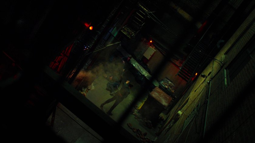 Matt confronts an angry pawn shop owner with a rifle.