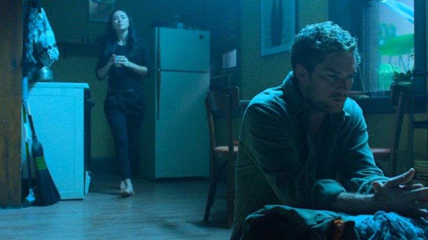 Colleen and Danny in her apartment.