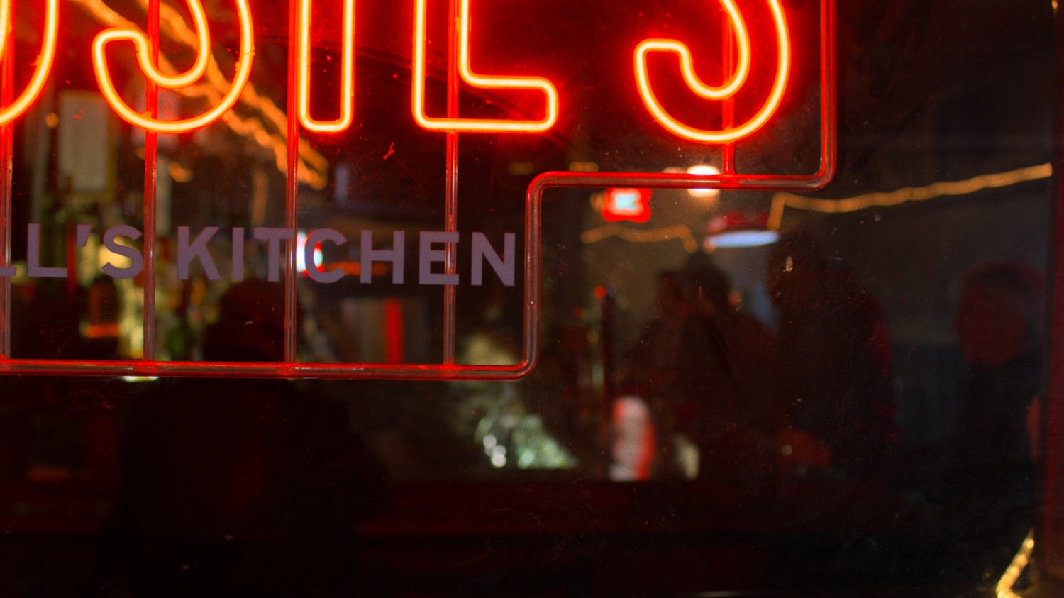 Window outside Josie's bar.