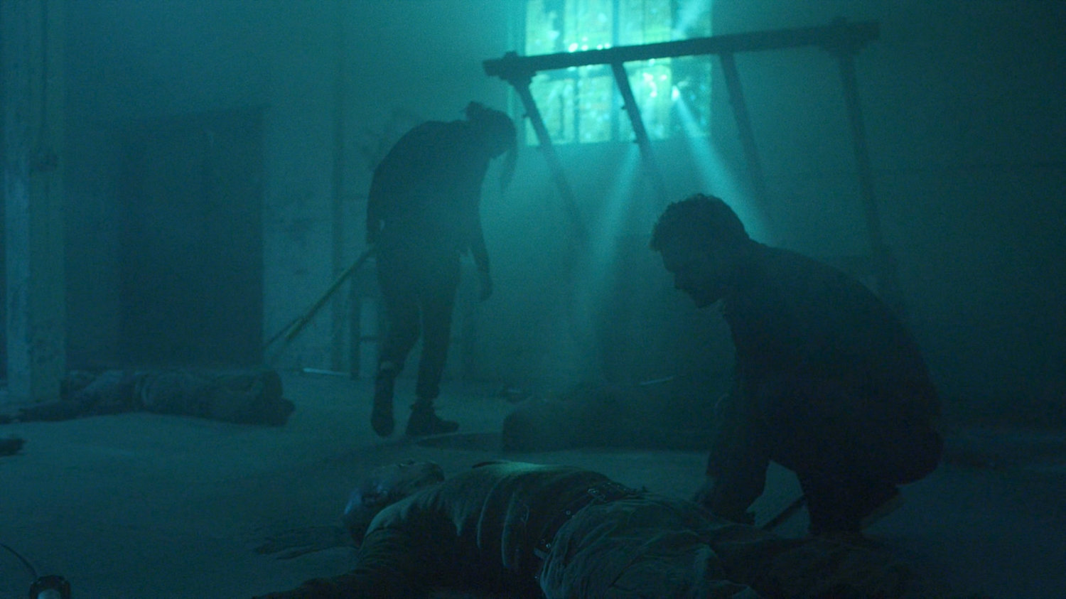 Colleen and Danny investigate dead bodies in the Tsukamoto workshop.