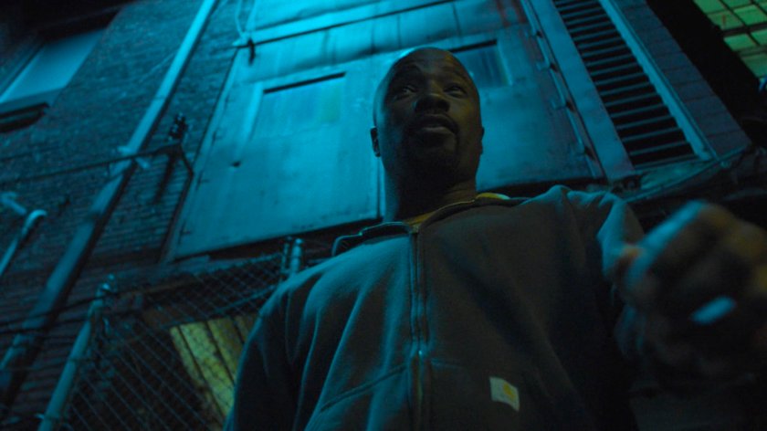 Luke in the alley behind the Tsukamoto workshop.