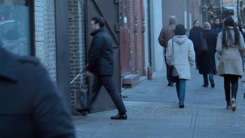 Matt enters an alley.