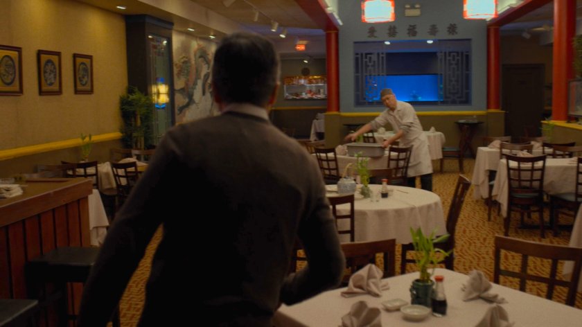 Staff inside the Royal Dragon Chinese Restaurant.