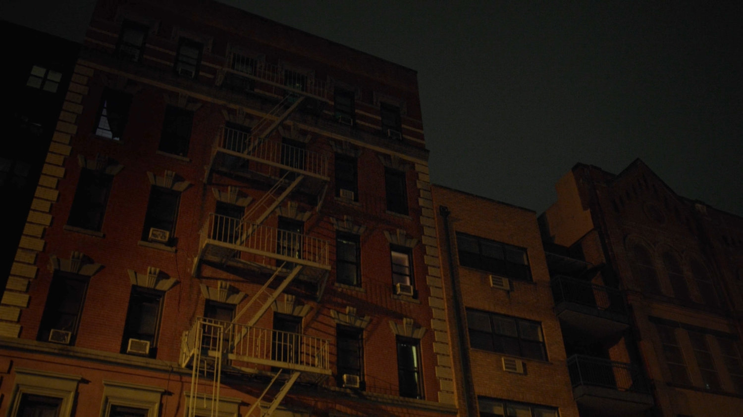 Exterior of Claire Temple's apartment building.