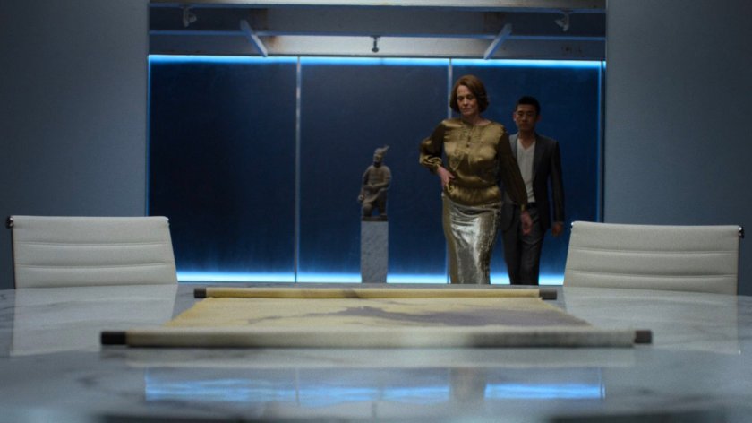 Alexandra and Murakami in the Hand Compound.