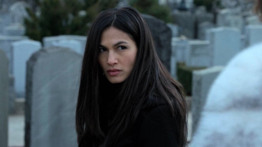 Elektra at the Sacred Saints Cemetery.