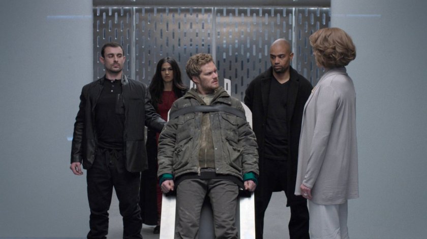 Elektra, Danny and Alexandra in the Hand compound.