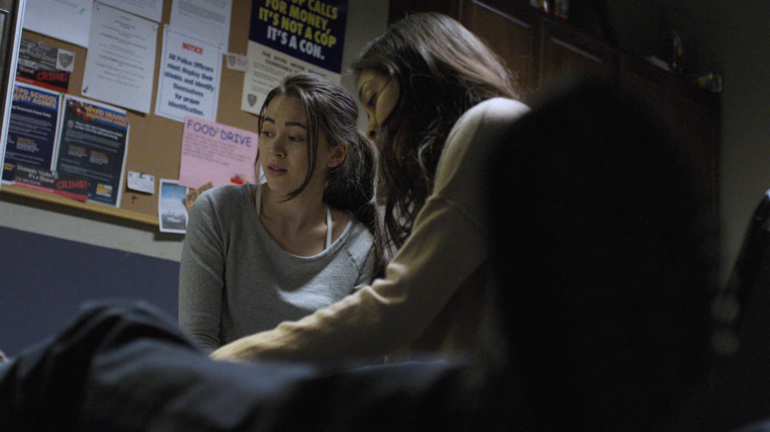 Colleen, Claire, and Luke in the kitchen at the 29th Precinct.