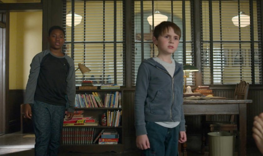 Two young boys at St. Agnes Orphanage.