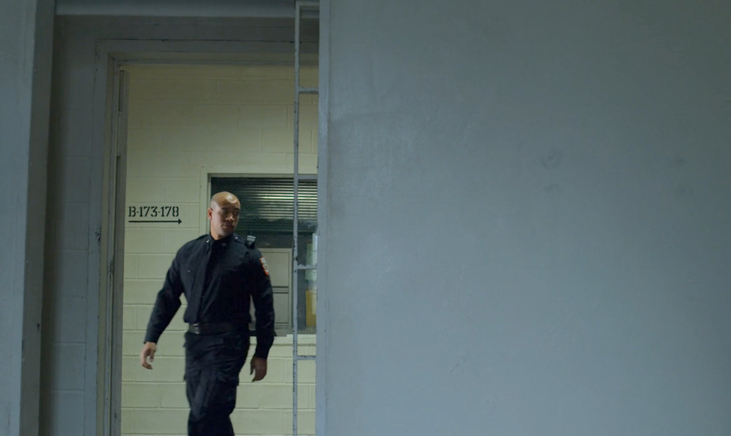 The entrance to Wilson Fisk's cell at Ryker's Island Penitentiary.