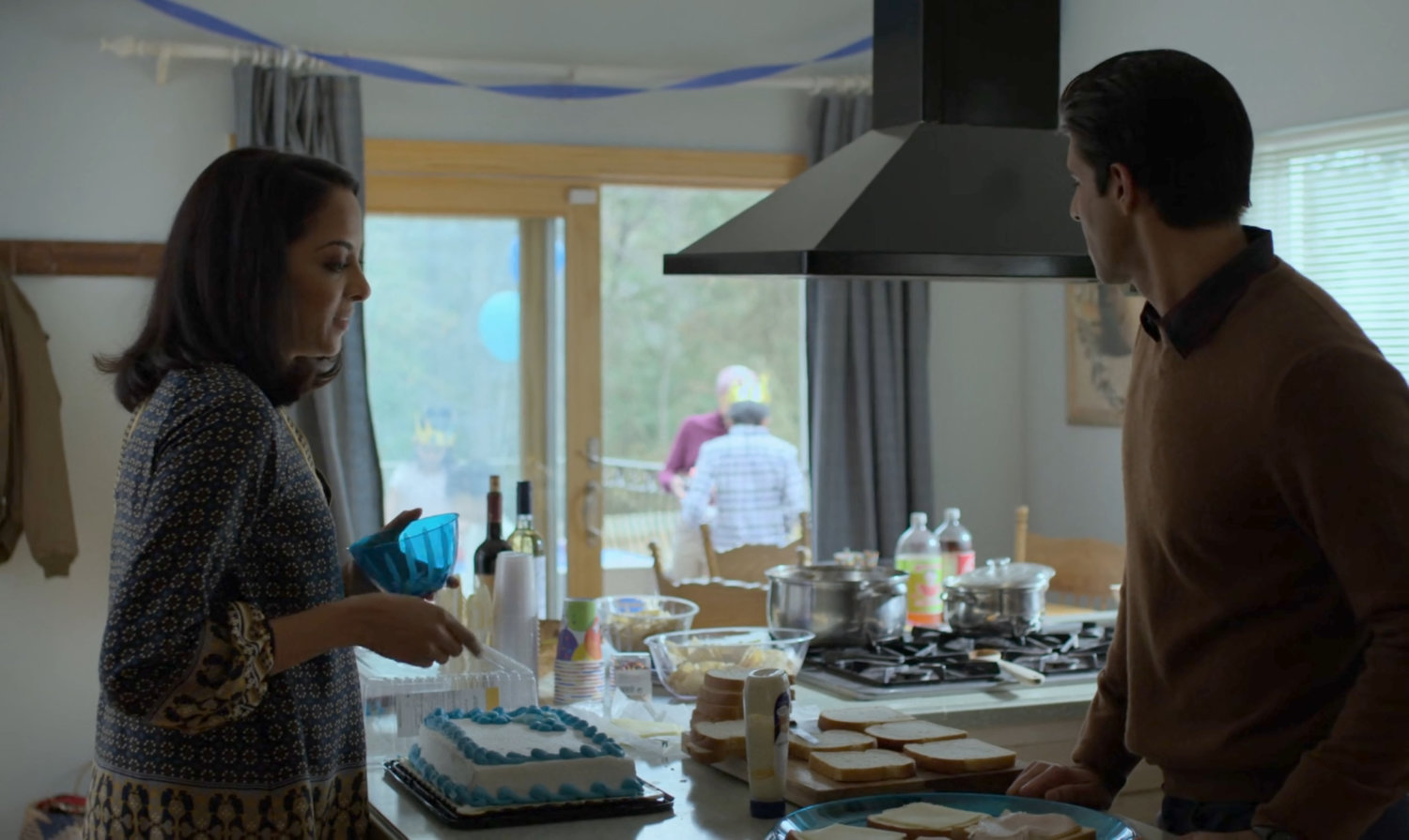 Ray and Seema Nadeem in their kitchen.