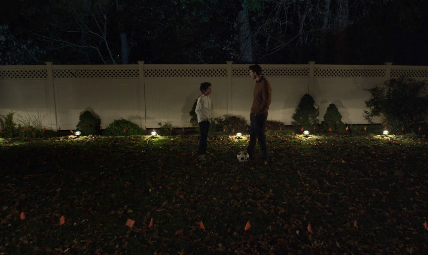 Ray and Sami Nadeem in the backyard of their house.