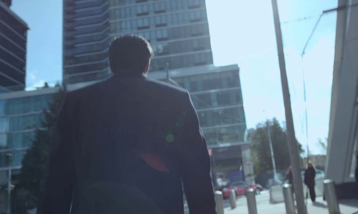 Ray Nadeem walks outside the FBI offices.